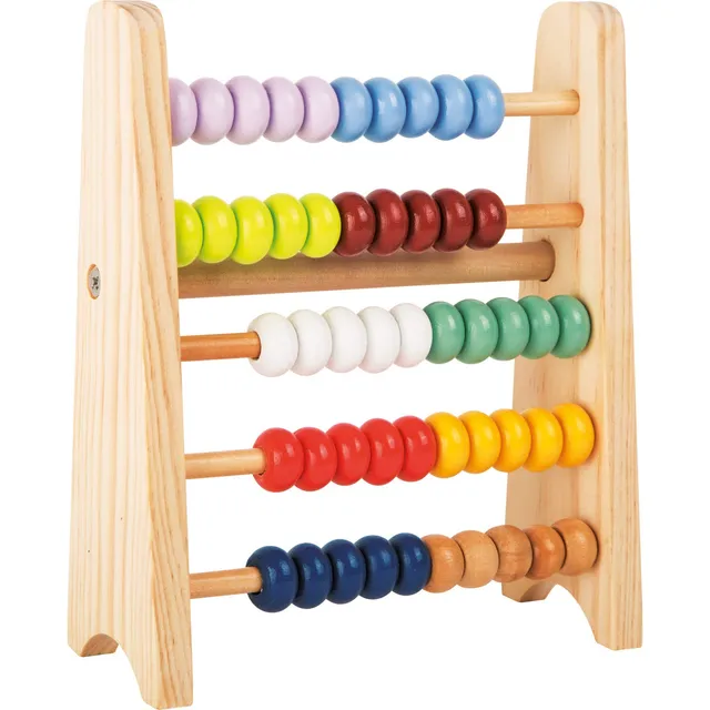 smallfoot Educare 11168 regolo calcolatore legno 50 perline viaggio