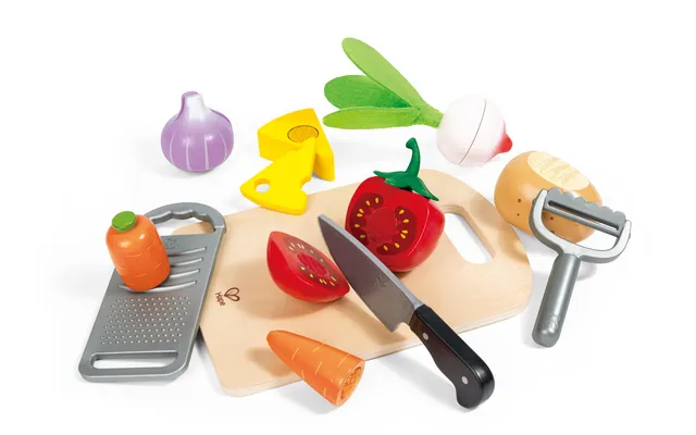 Hape Ingredienti Essenziali set cucina giocattolo ortaggi divisibili