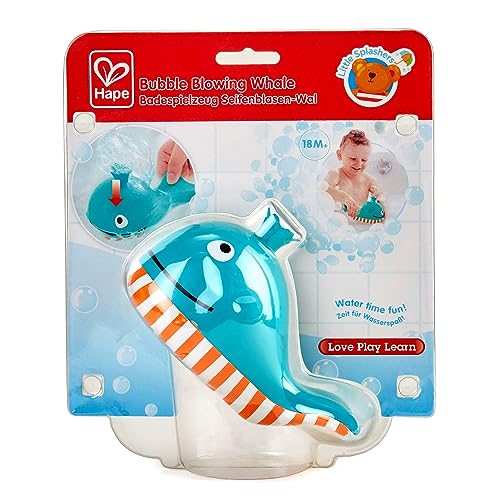 Hape Balena Soffia Bolle giocattolo bagnetto blu