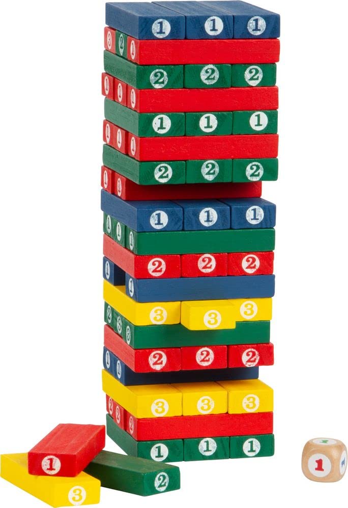 smallfoot 5260 torre con numeri gioco di abilità in legno