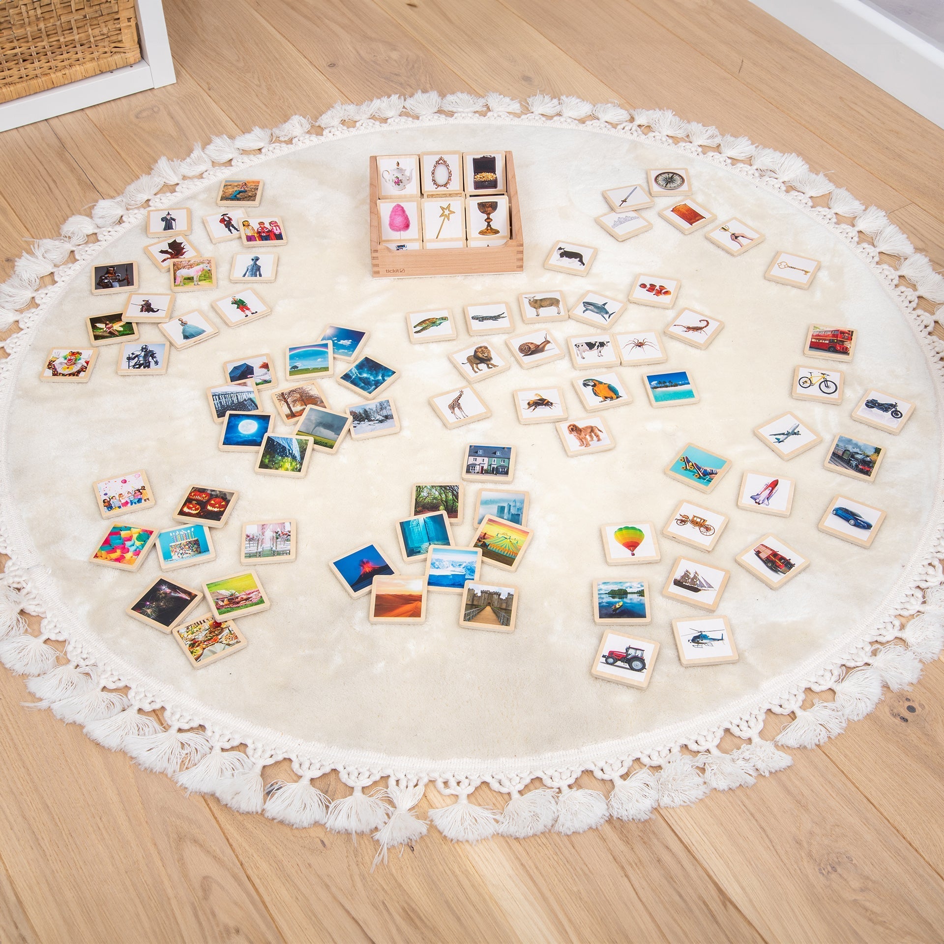 Tickit Story Tiles tessere in legno 90 pz per racconti