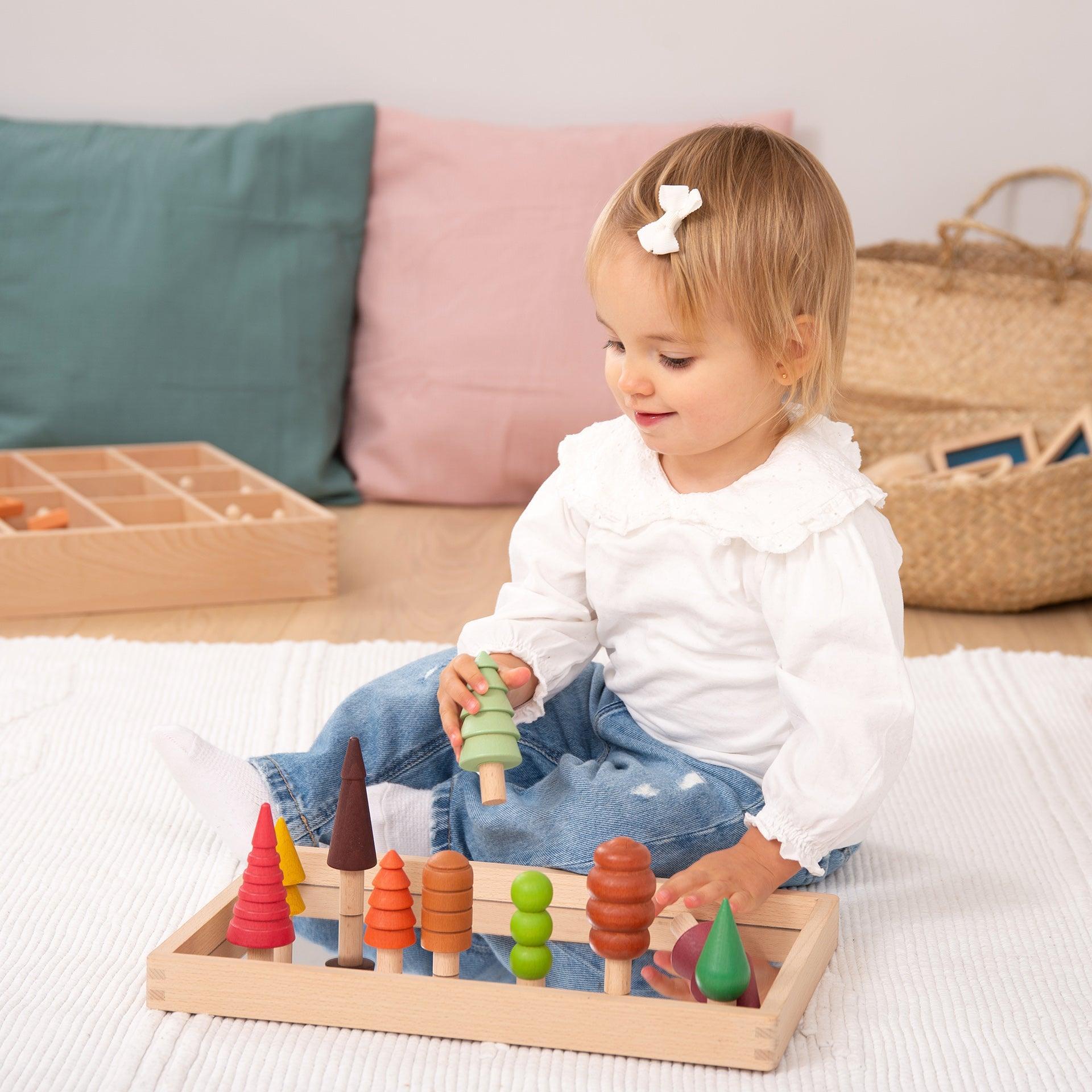 Tickit Seasonal Woodland alberi legno 10 pezzi stagioni