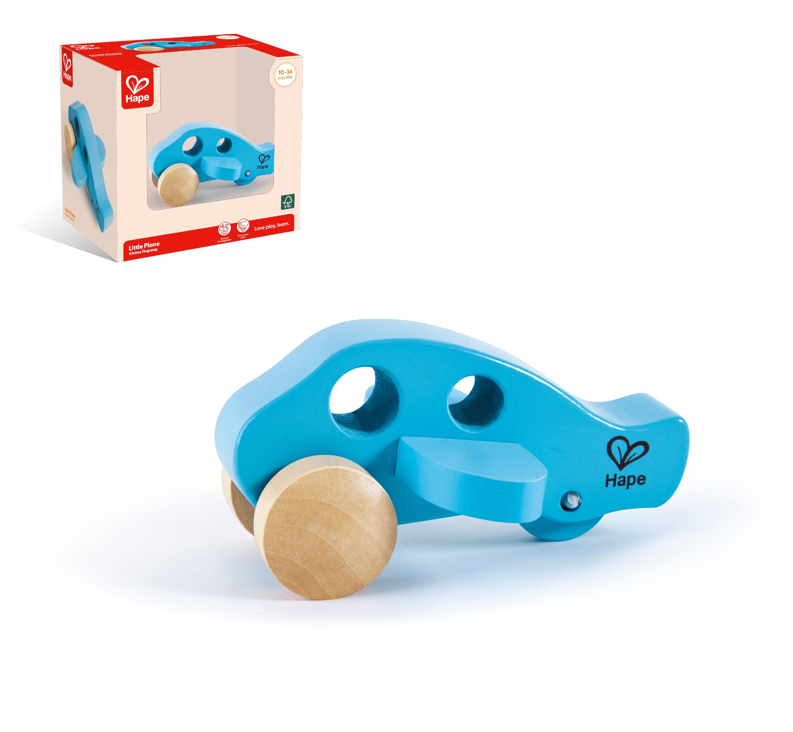 Hape E0052 Mini Furgone Auto Legno Rosso