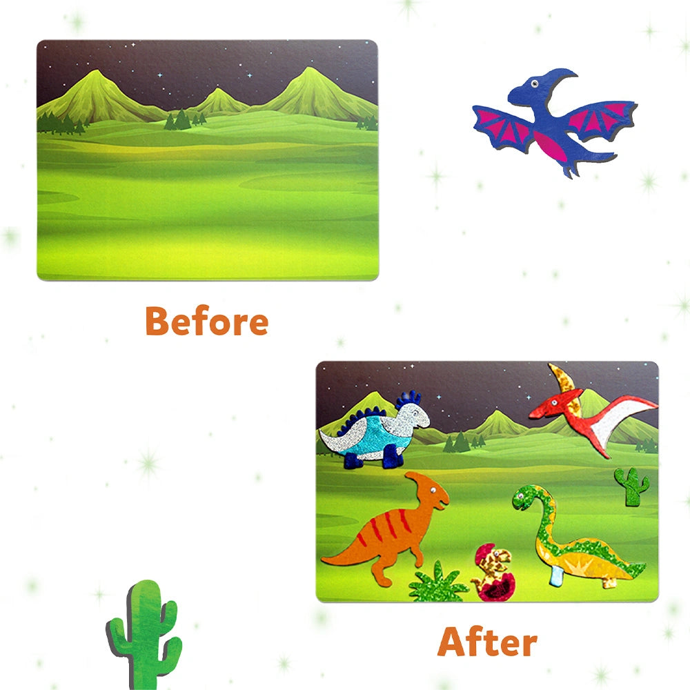 Skillmatics Foil Fun Dinosaurs kit arte foil dinosauri