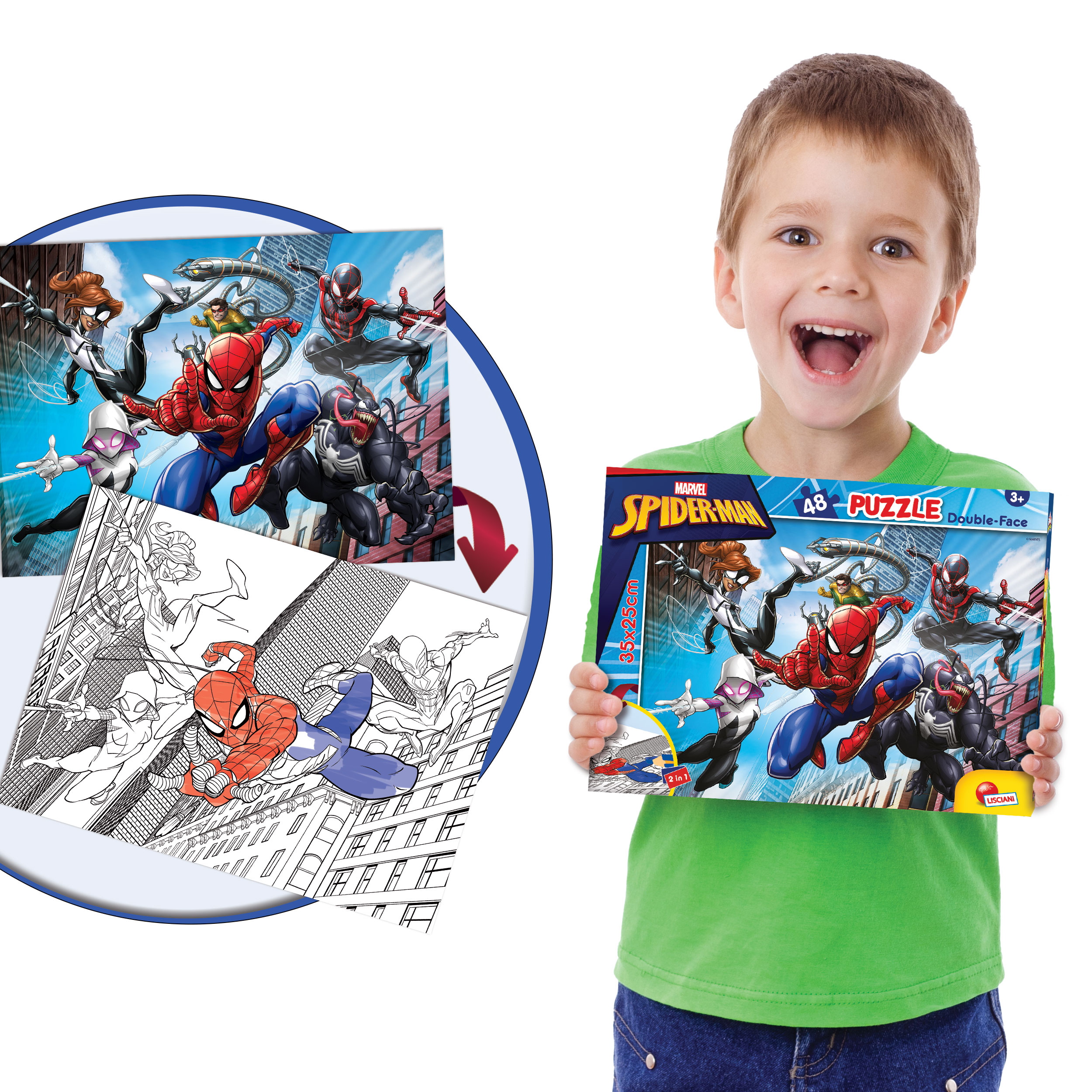 Lisciani Giochi Marvel Puzzle Df M-Plus 48 Spider-Man puzzle 48 pezzi