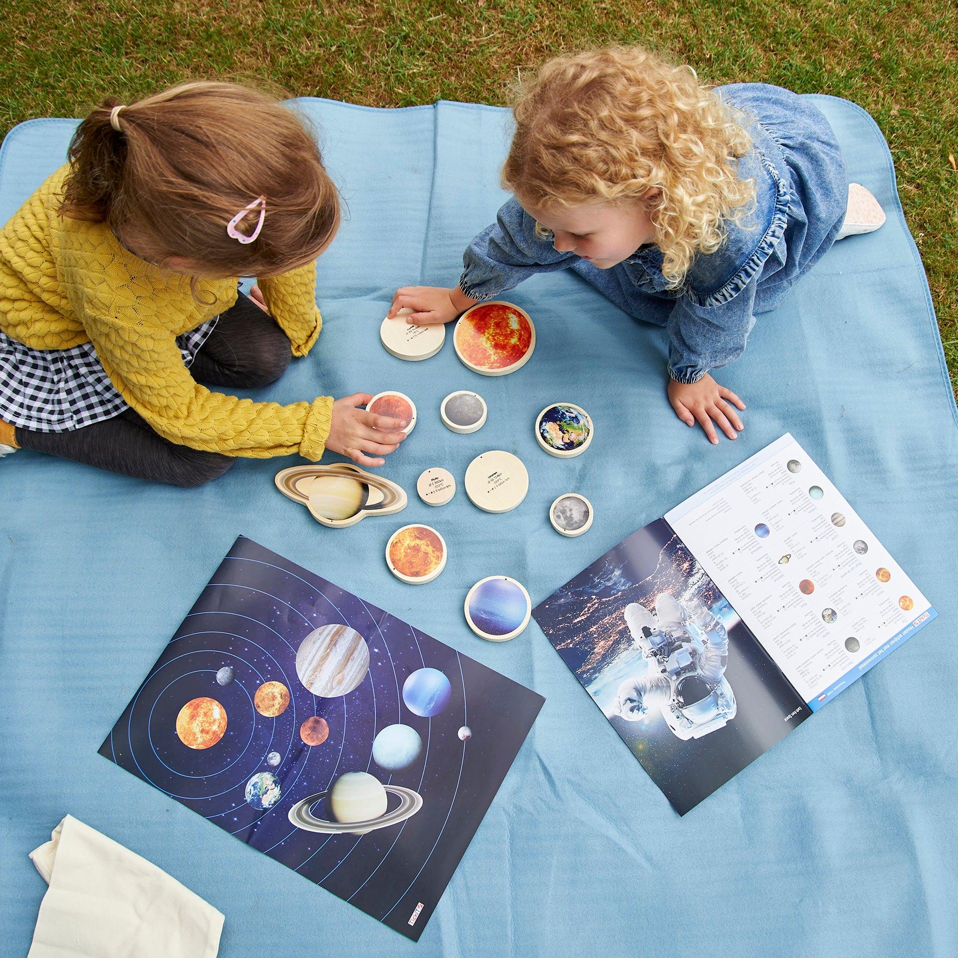 Tickit Wooden Solar System Discs dischi legno sistema solare 11 pezzi