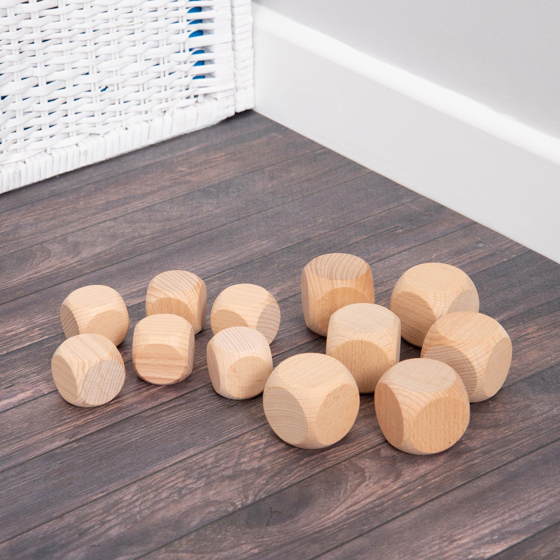 Tickit Beechwood Cubes cubetti legno 4cm 6pz