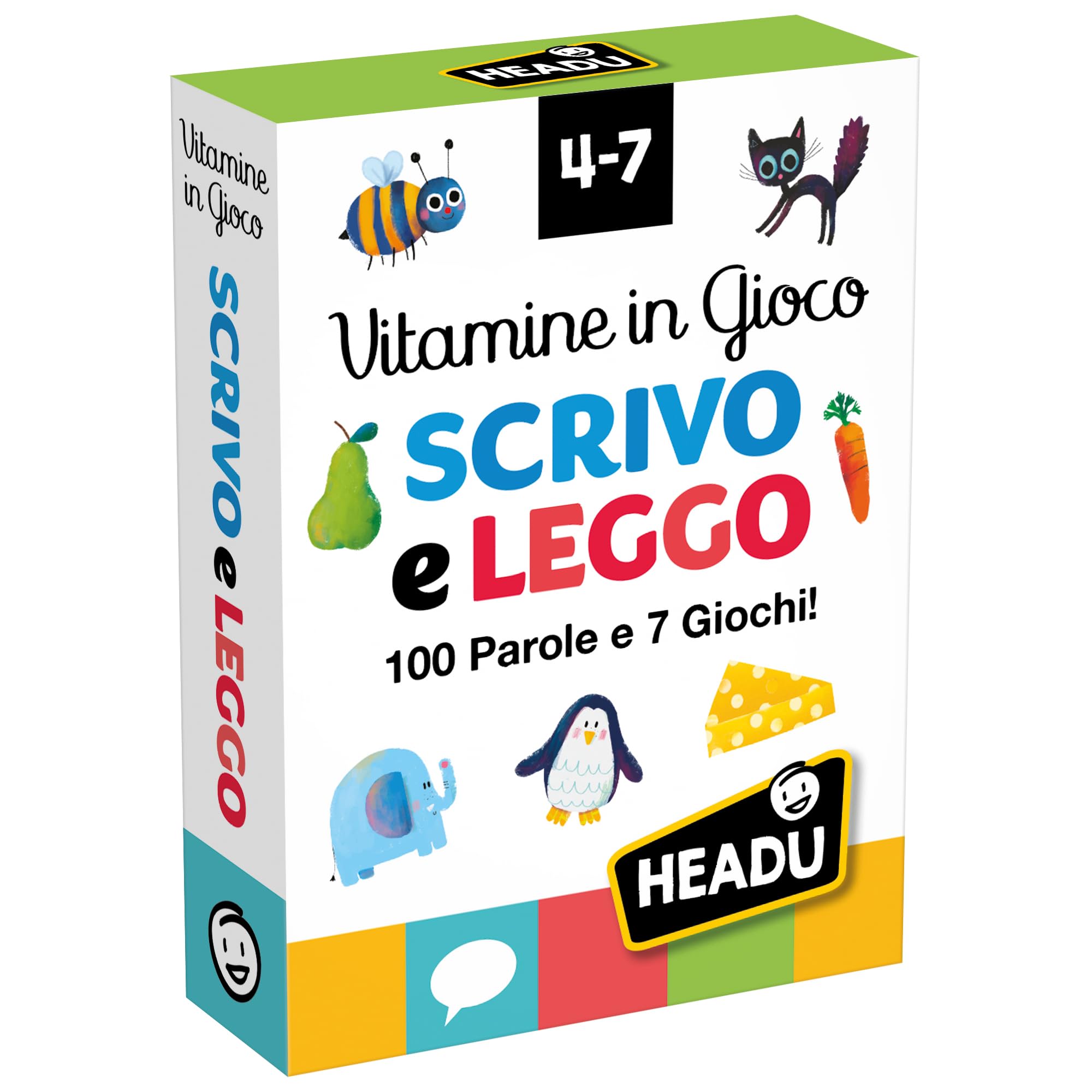 Headu Vitamine in Gioco Numeri Forme e Colori carte educative 54 carte 3-6 anni