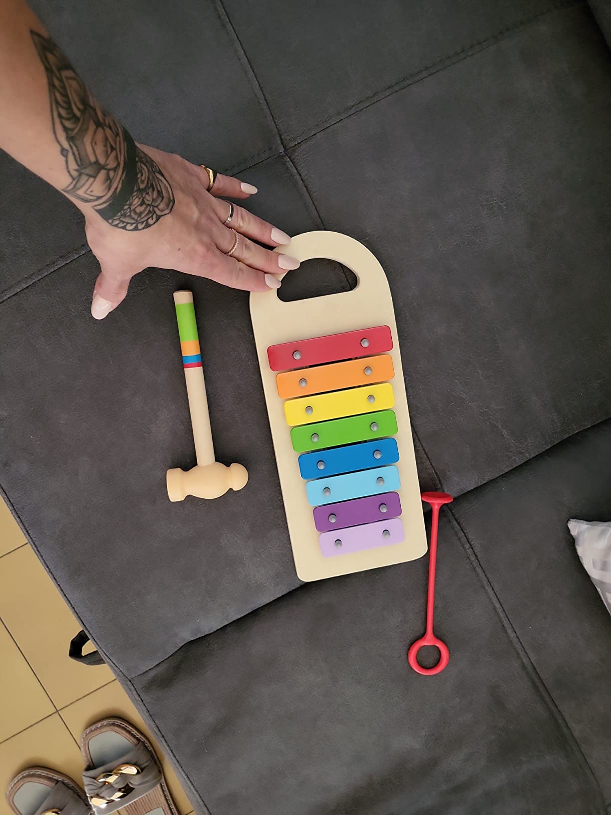 Hape banco palline xilofono in legno per bambini
