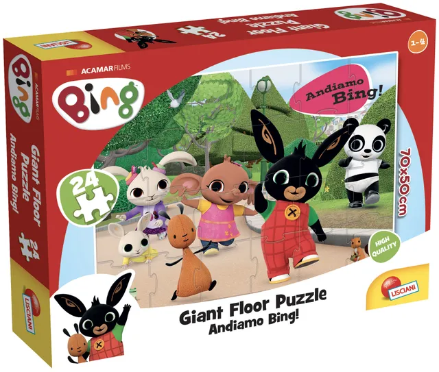 Lisciani Bing Giant Floor 24 puzzle Andiamo Bing! maxi