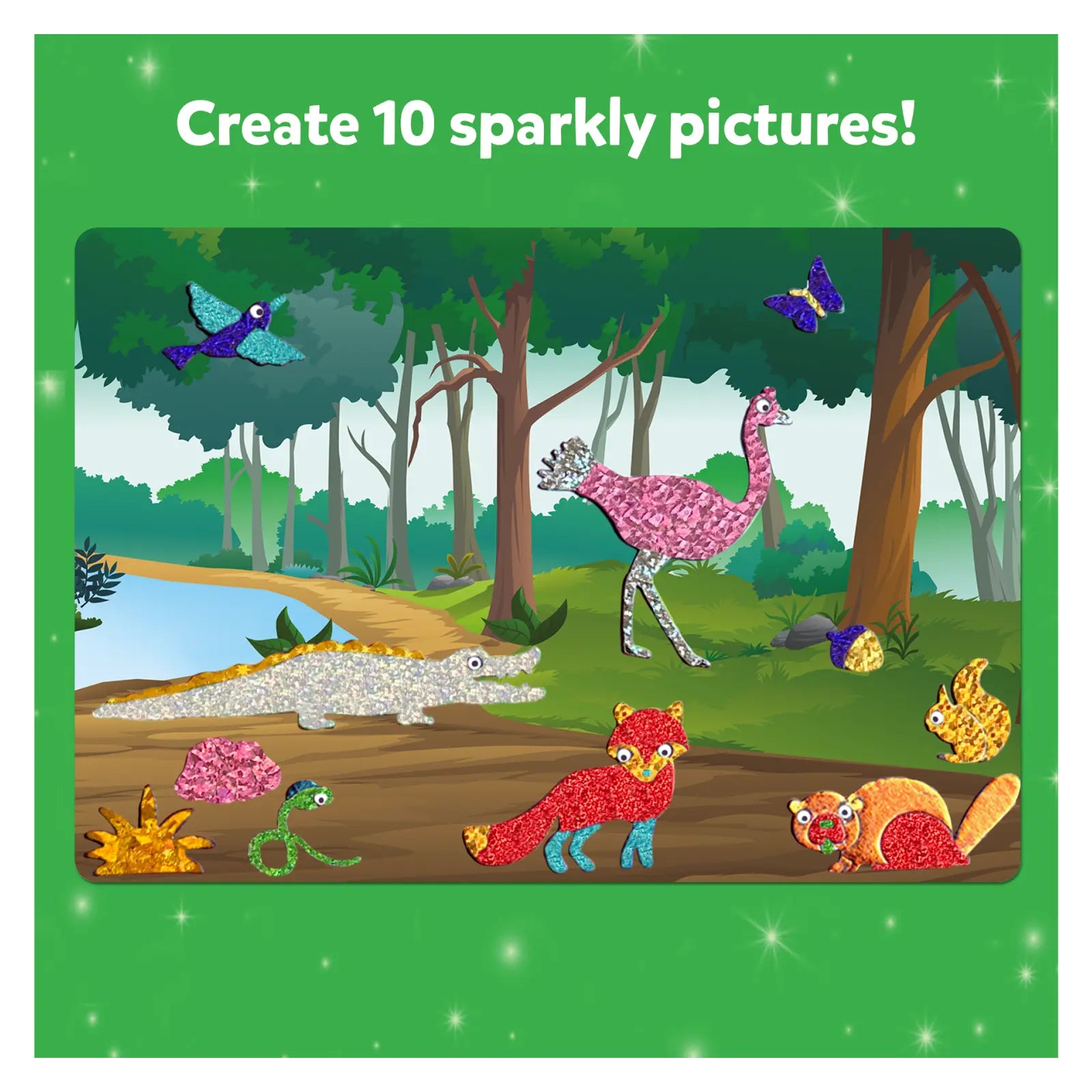 Skillmatics Foil Fun World Animals album foil animali