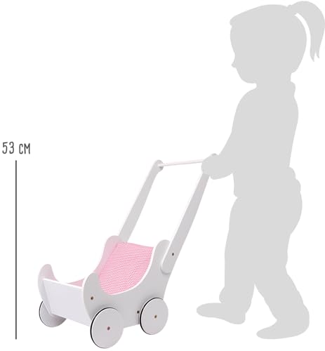 smallfoot 2864 Carrozzina bambole passeggino bianco