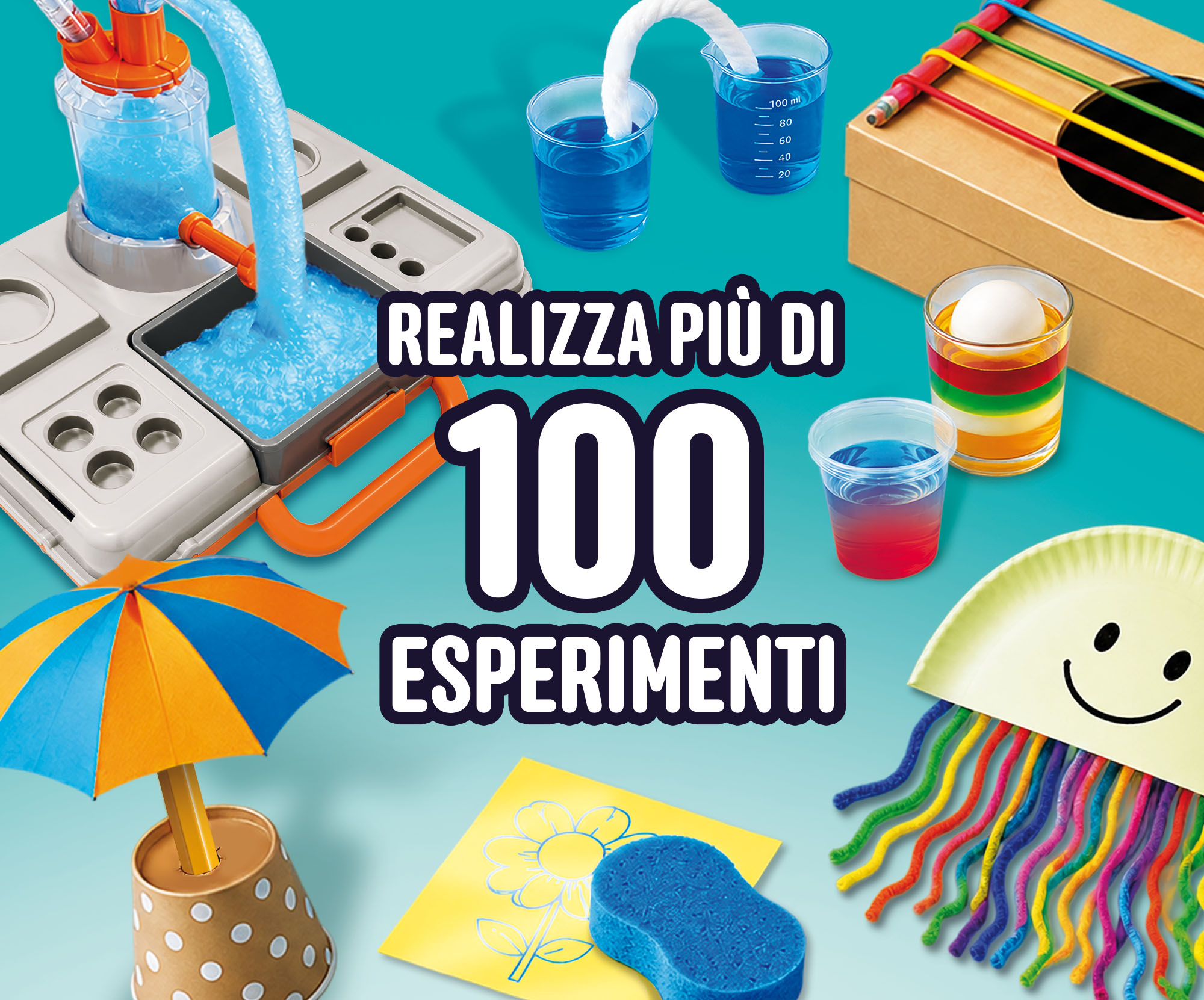 Lisciani I'm a Genius Il Grande Laboratorio Scientifico kit 100 esperimenti