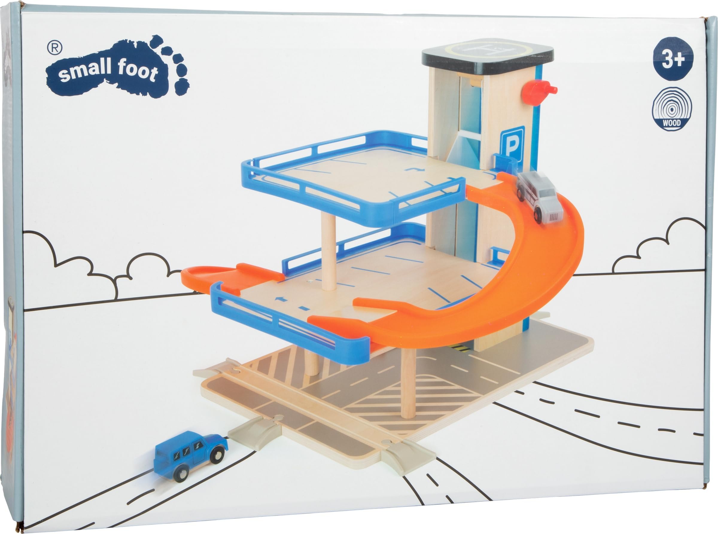 smallfoot 10343 Business Class Parcheggio in Legno 3 Livelli