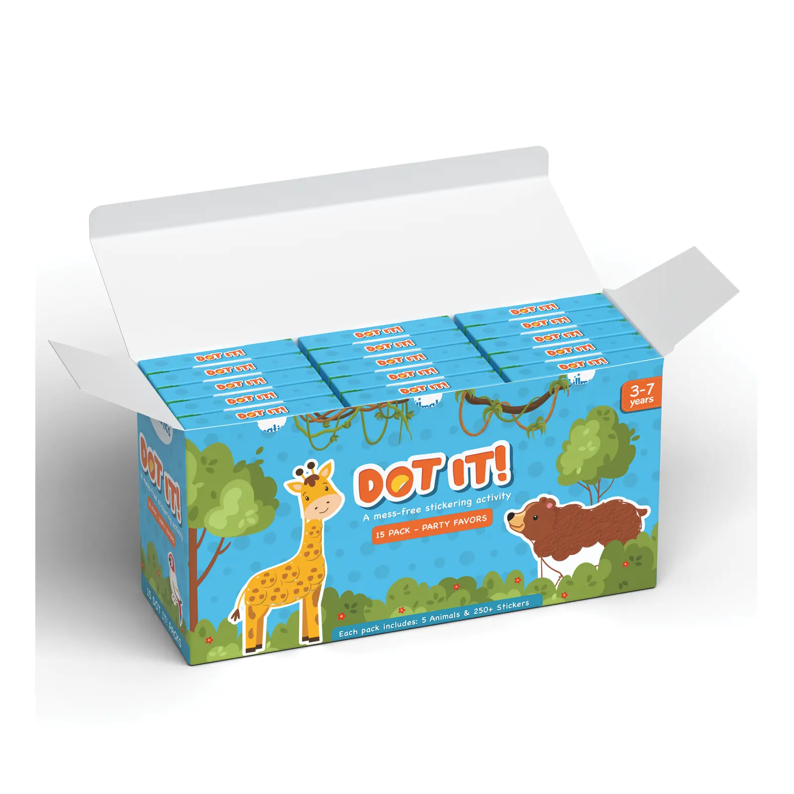 Skillmatics Dot It Animali sticker art 15 pezzi 3-7 anni
