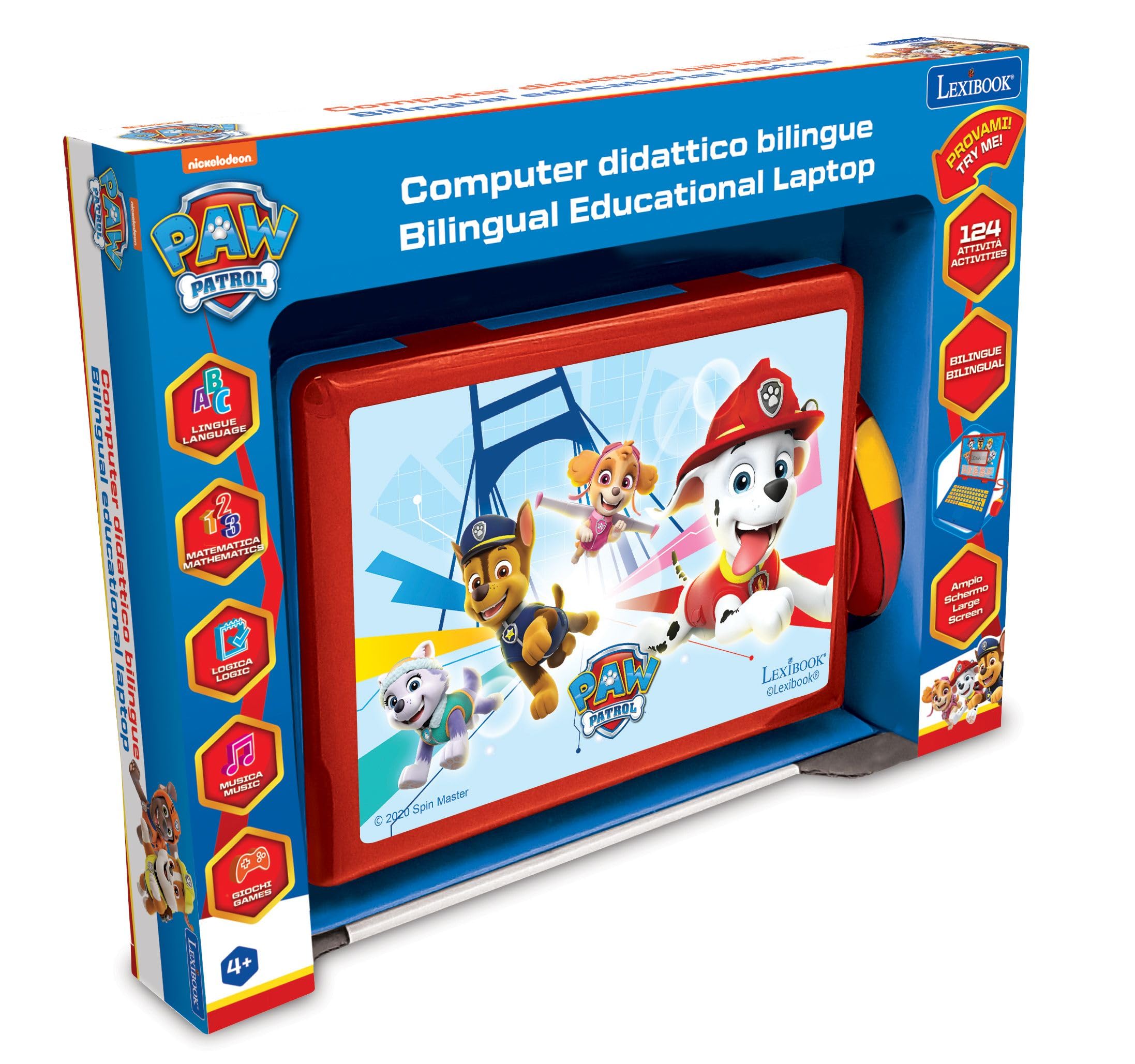 Lexibook Paw Patrol JC598PAi5 laptop educativo bilingue 124 attività
