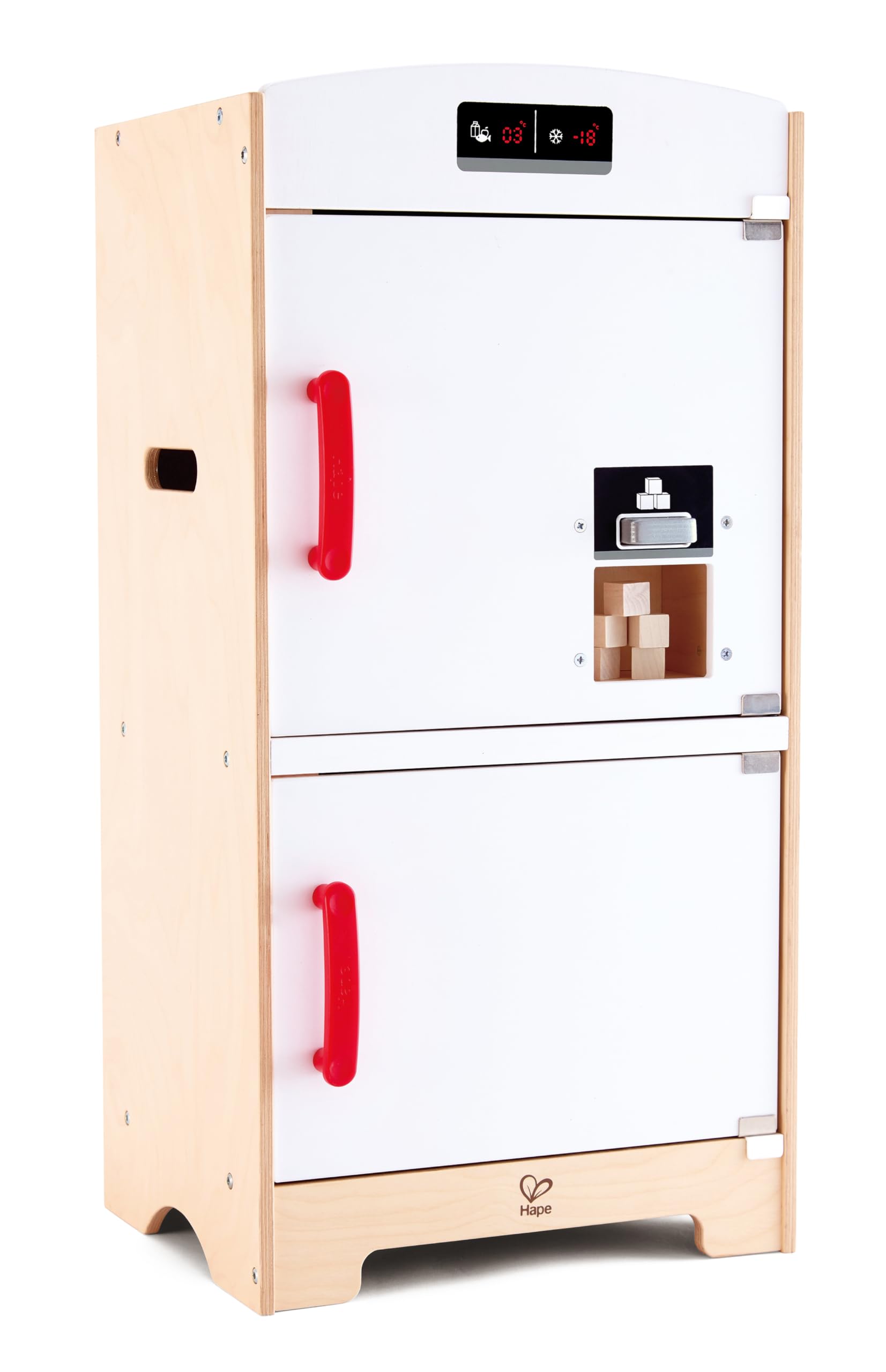 Hape E3153 frigorifero giocattolo in legno bianco