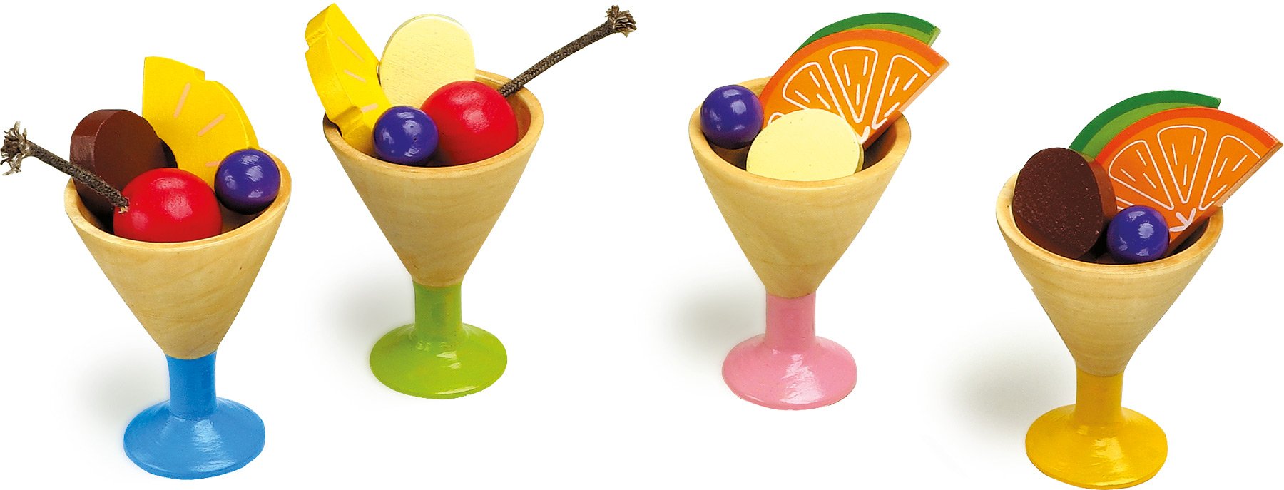 smallfoot 1776 set gelato legno 20 pezzi gioco ruolo 3 anni
