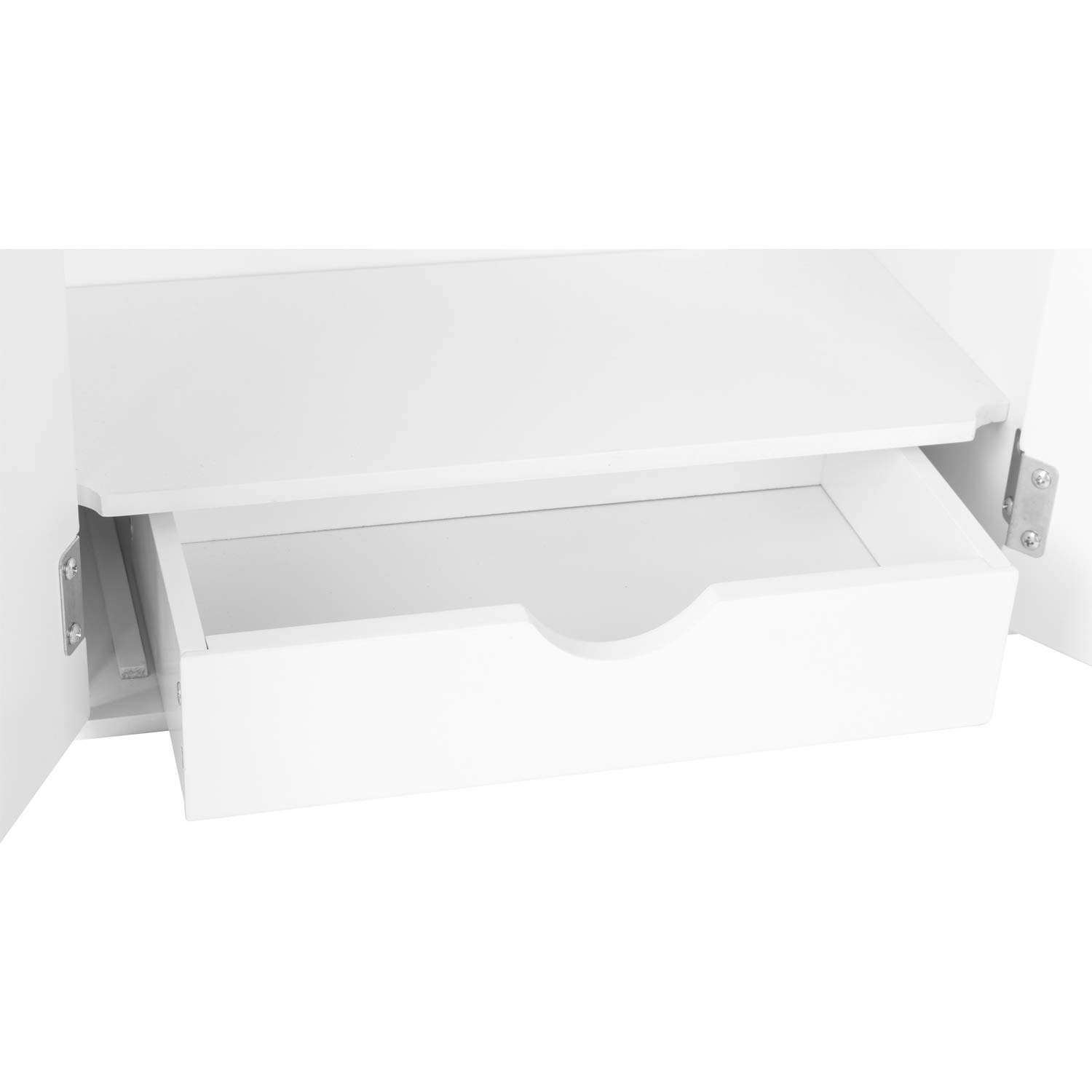 smallfoot 11213 Armadio Bambole Legno Bianco 40 cm