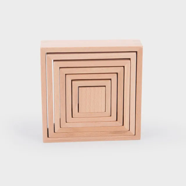 Tickit Natural Architect Squares cubi legno 7 pezzi