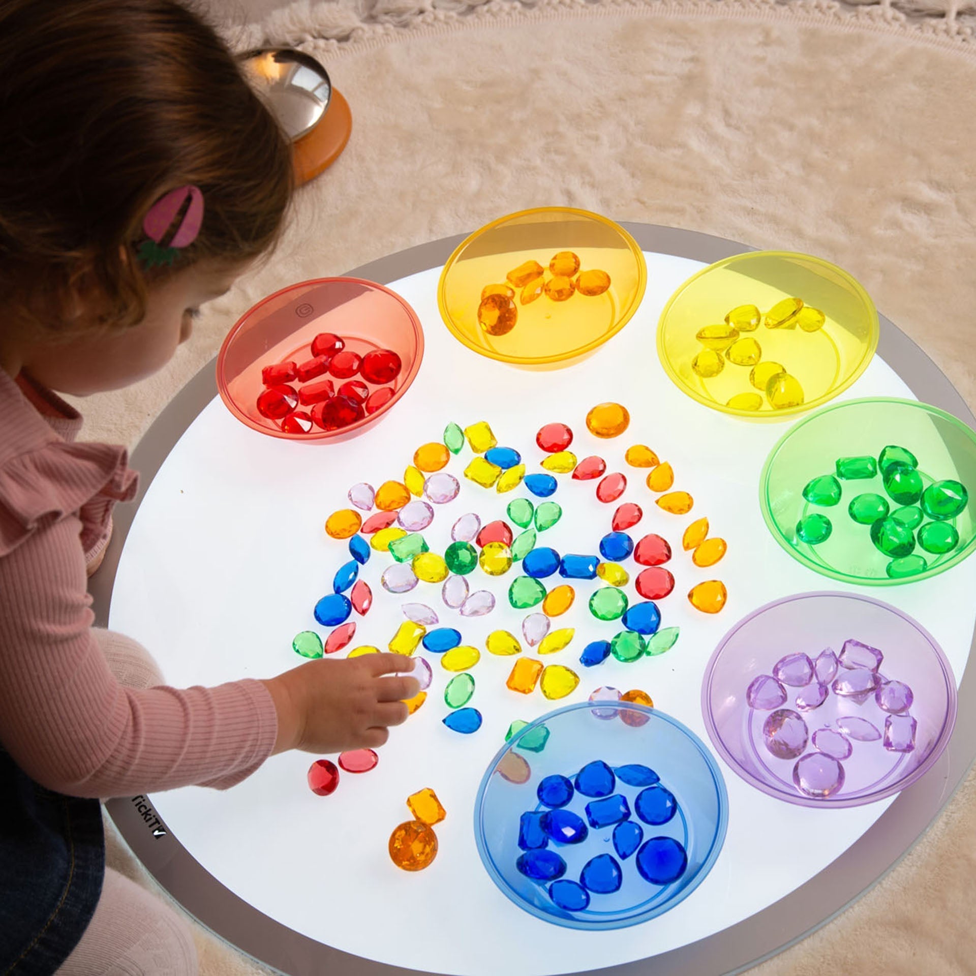 Tickit Translucent Colour Jewels gemme traslucide 144 pz