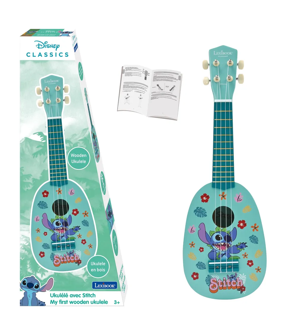 Lexibook Disney Stitch K230DLXB ukulele legno 4 corde