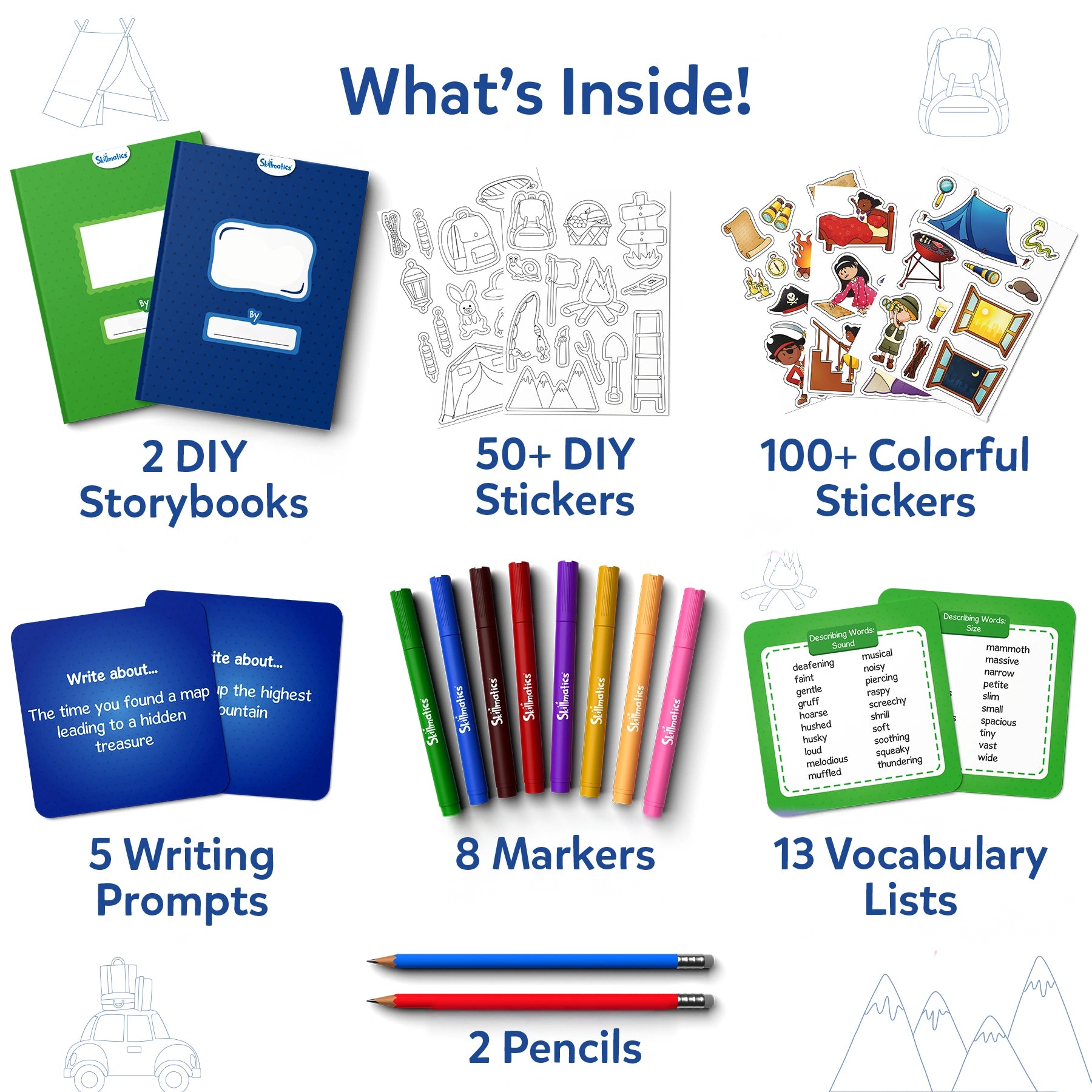 Skillmatics My Storybook All My Adventures kit creativo 5-10 anni