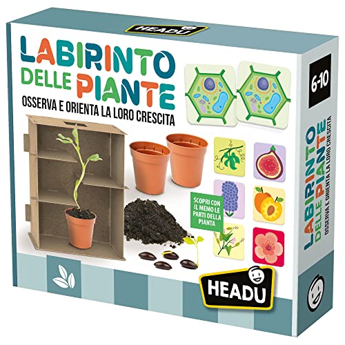 Headu Labirinto Piante IT53788 gioco scientifico 6-10 anni