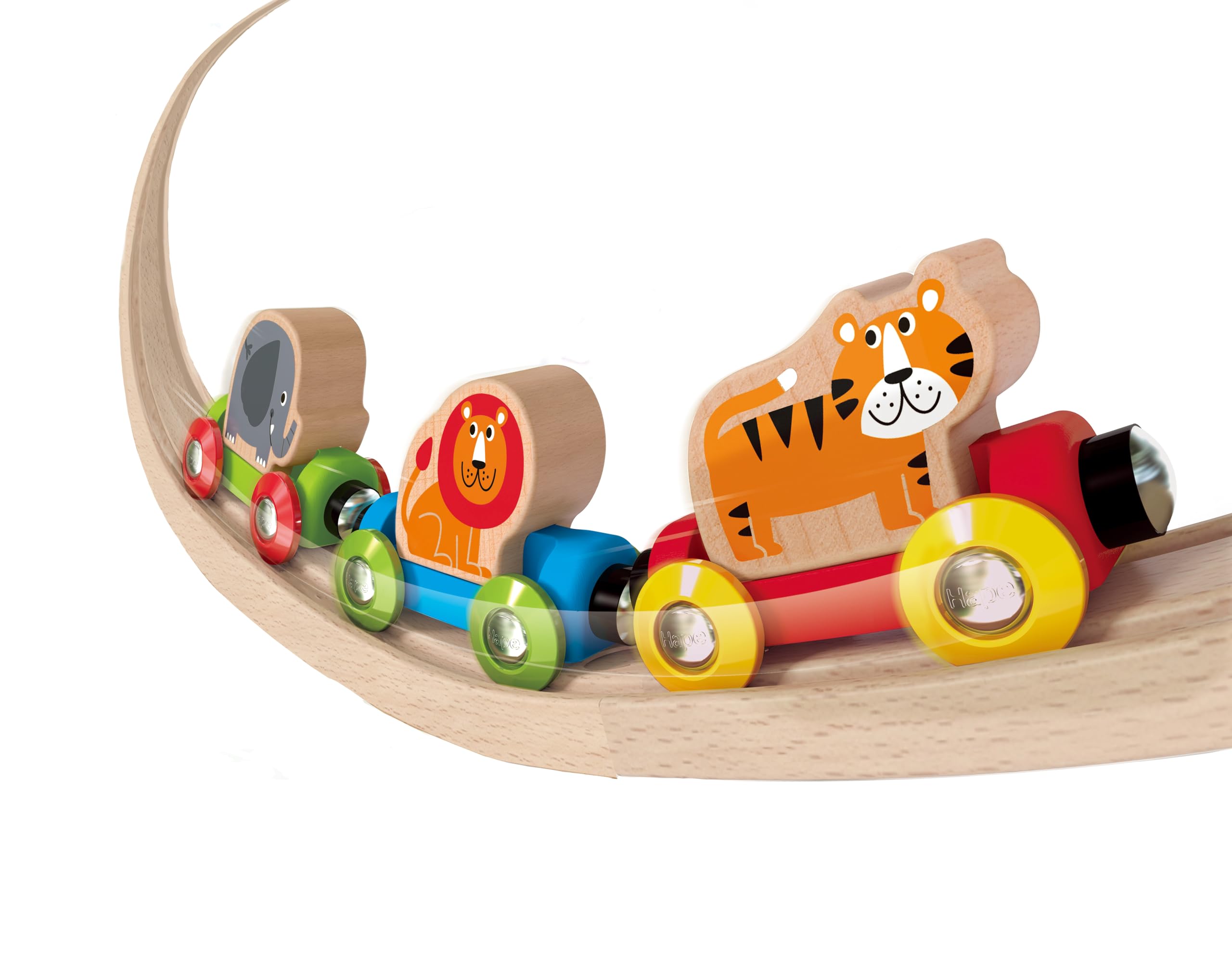 Hape Treno Viaggio Giungla trenino legno con animali