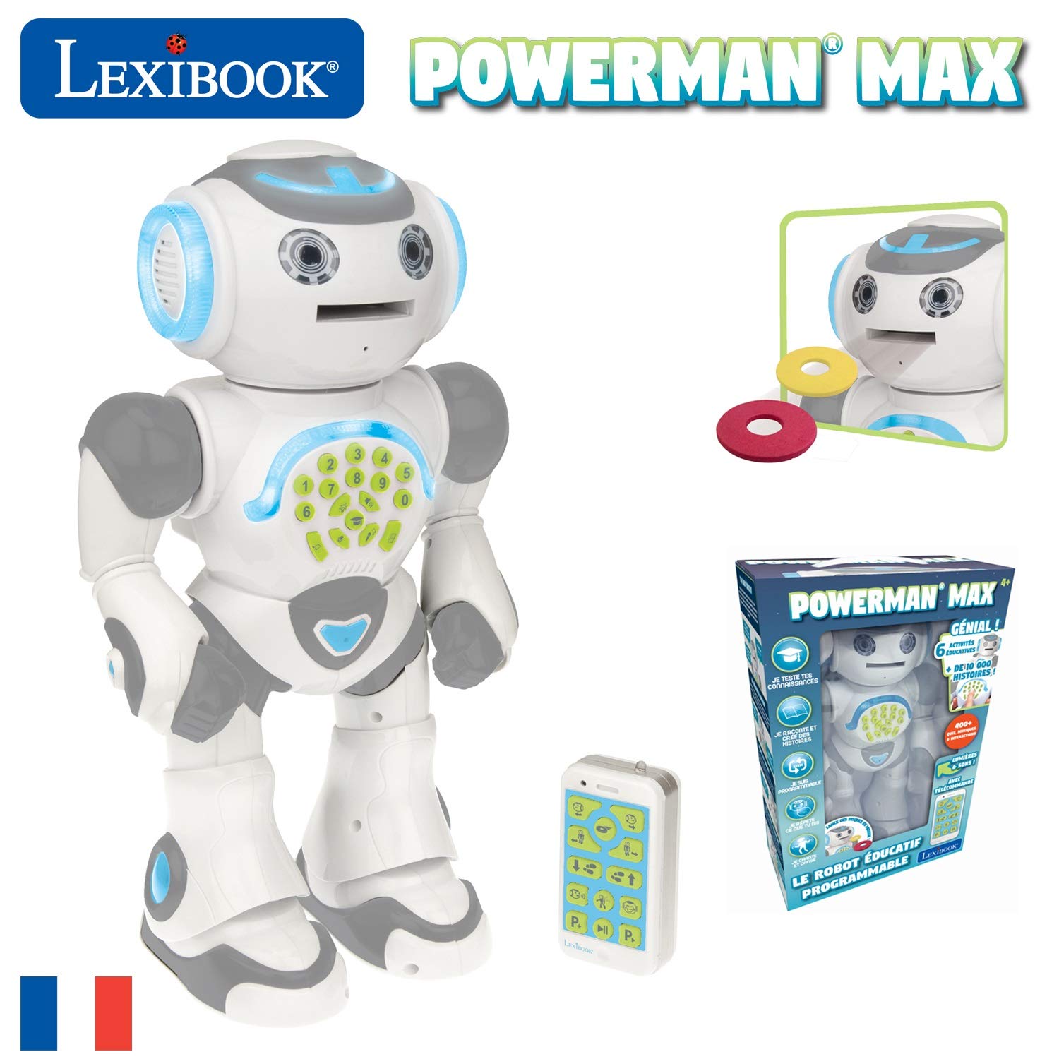 Lexibook Powerman Max ROB80FR robot parlante francese