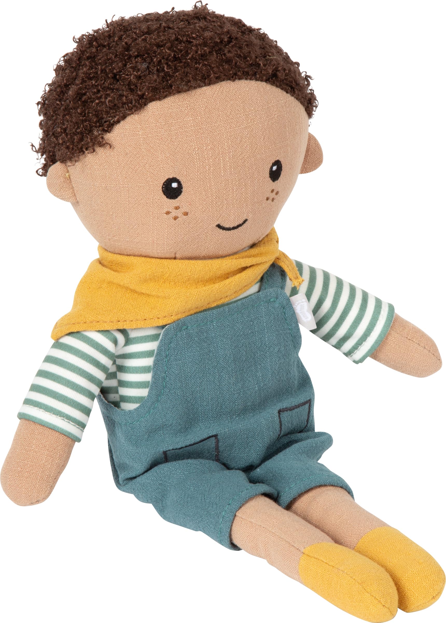 smallfoot Leo bambola stoffa 39 cm salopette lavabile