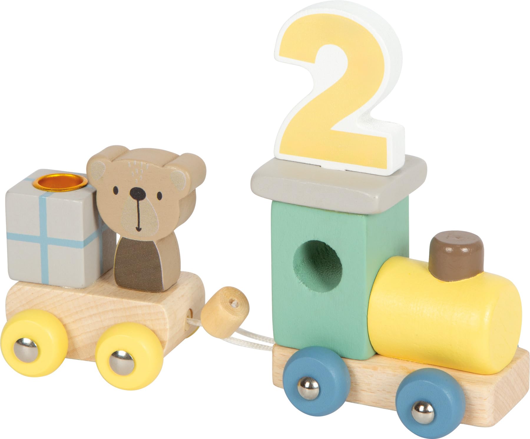 smallfoot treno compleanno animali legno numeri 1-9