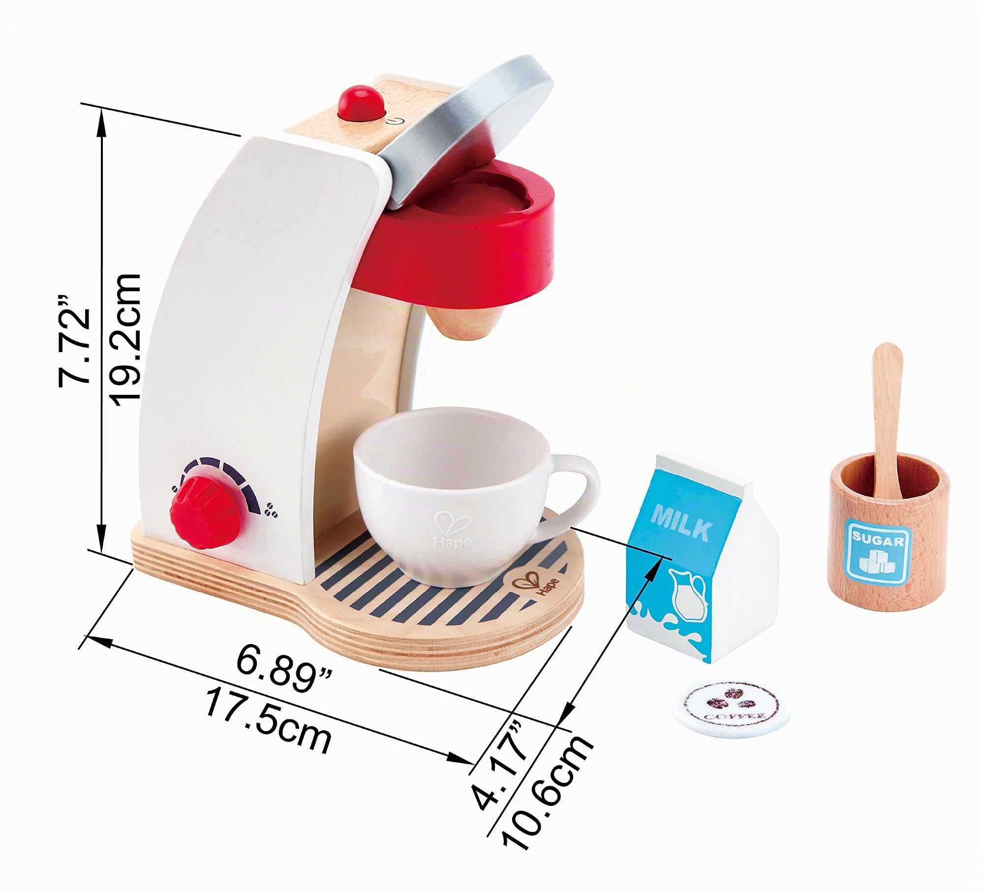 Hape macchinetta del caffè in legno per bambini