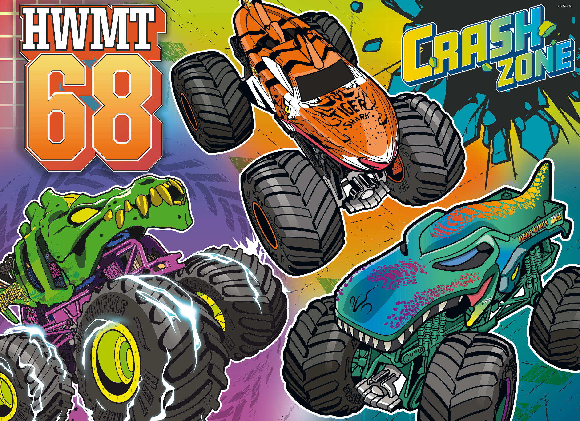Lisciani Hot Wheels Maxifloor 60 puzzle pavimento