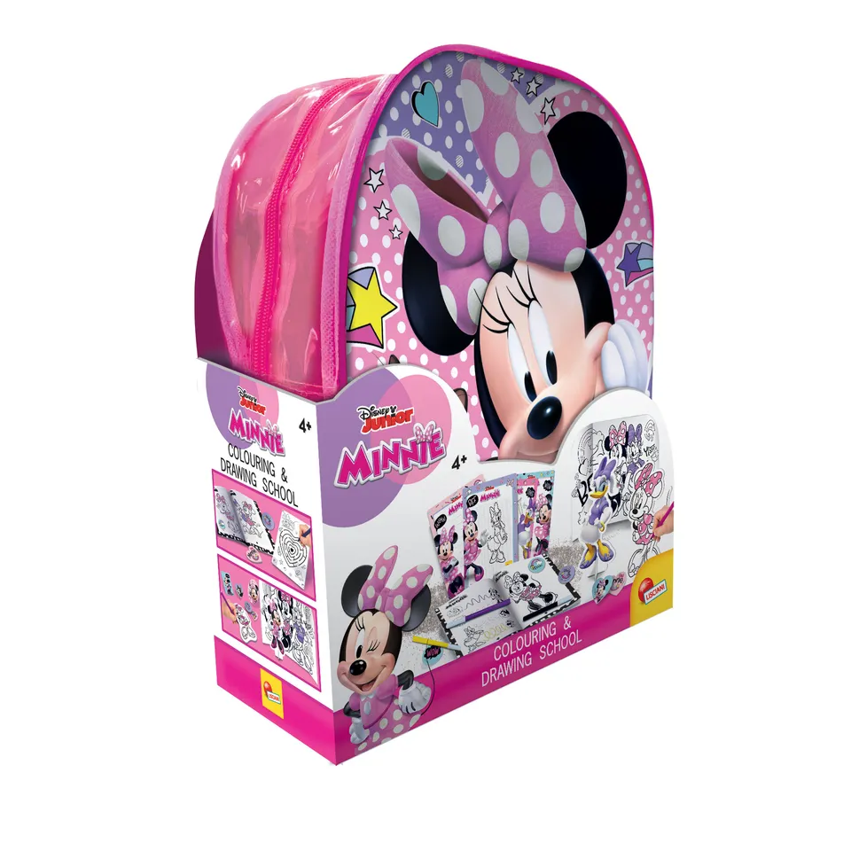 Lisciani Minnie Zainetto Colouring Drawing School set disegno