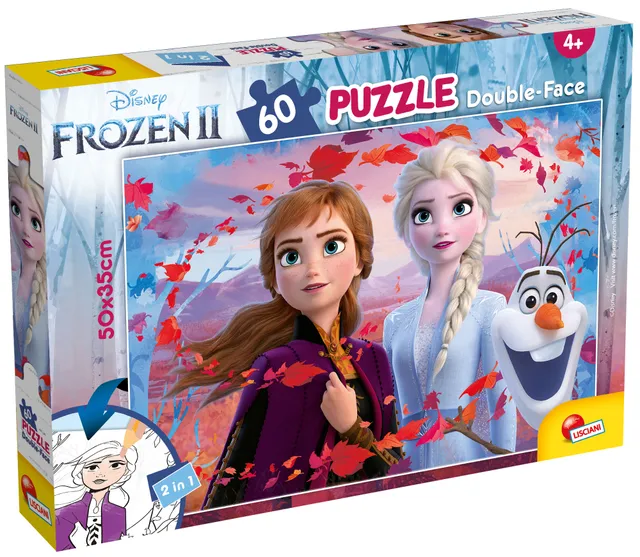 Lisciani Disney Puzzle DF Plus 60 Frozen puzzle da colorare