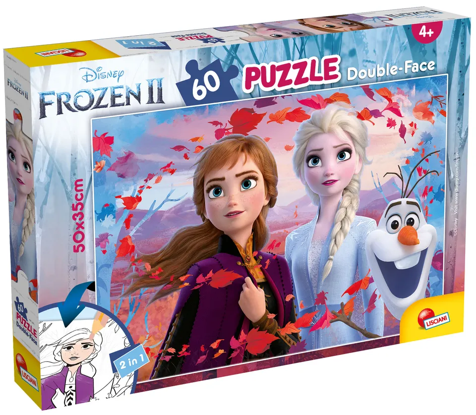Lisciani Disney Puzzle DF Plus 60 Frozen puzzle da colorare