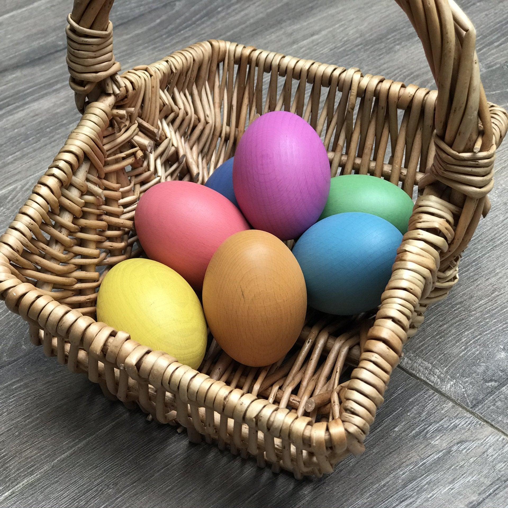 Tickit Rainbow Wooden Eggs uova legno 7 pz colori da 10 mesi