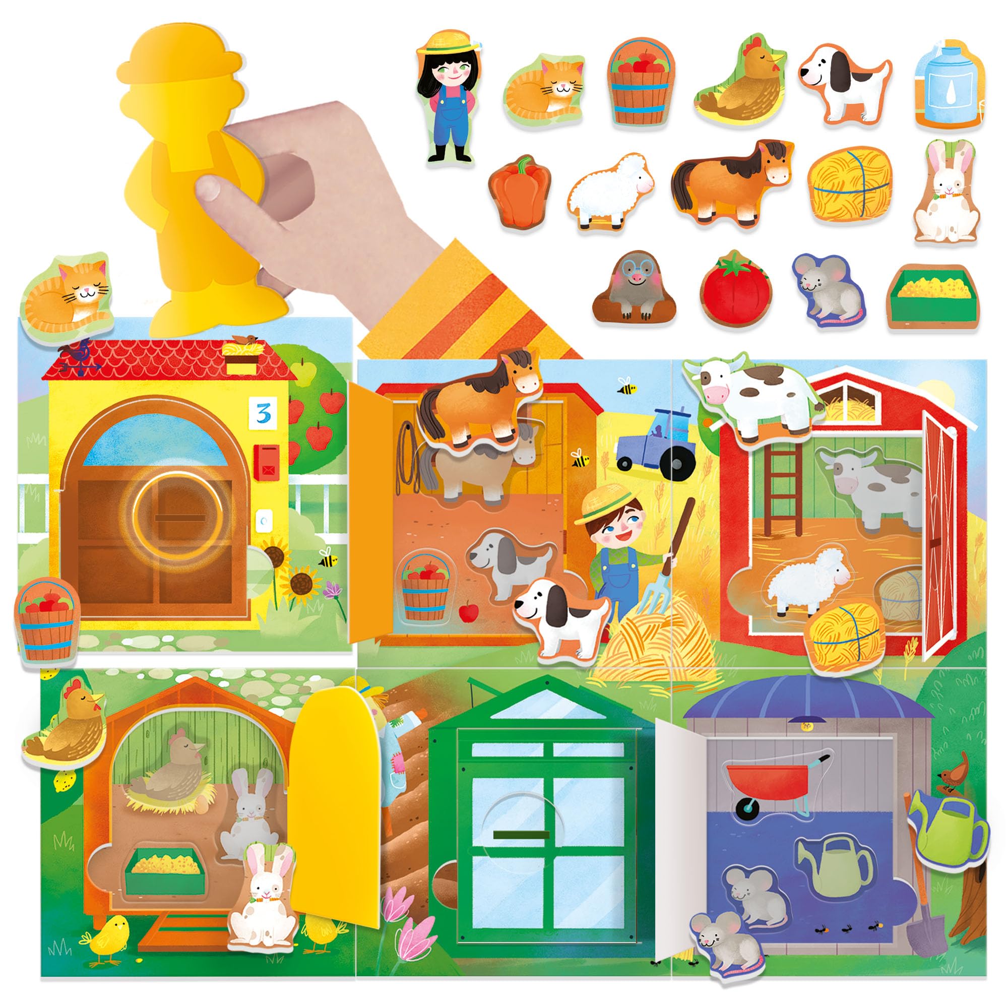Headu Montessori Fattoria Apri e Chiudi gioco educativo 2-5 anni
