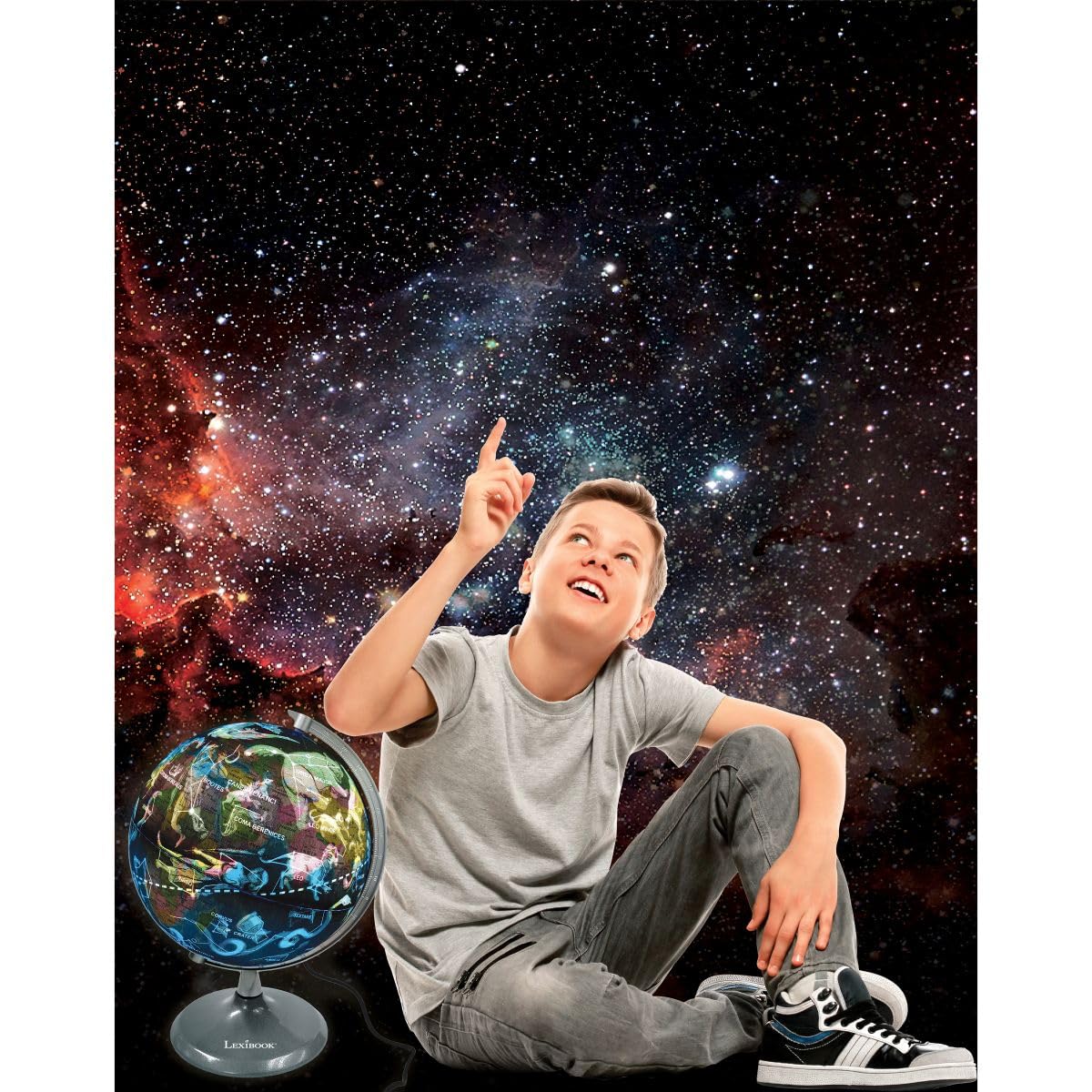 Lexibook Luminous Planetarium NLJ185EN globo giorno notte