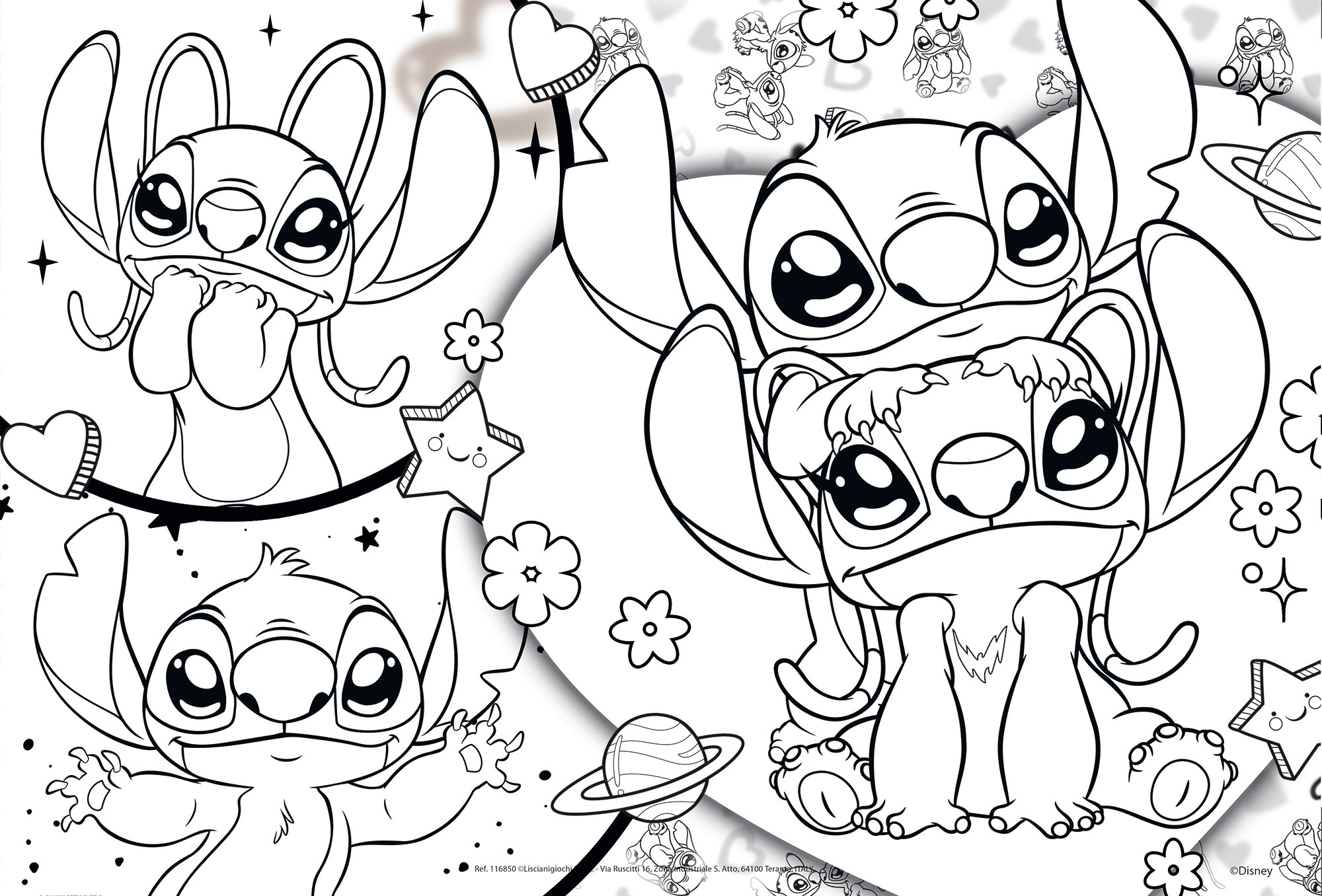 Lisciani Disney Df Plus 250 Stitch puzzle 250 pezzi double-face