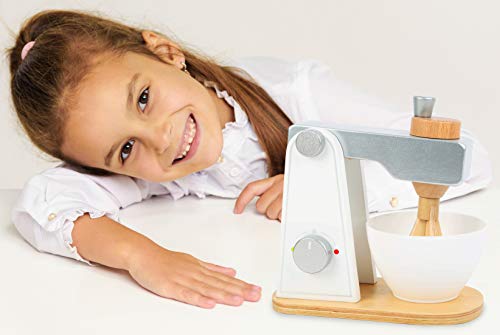smallfoot 10595 sbattitore cucina bambini legno con ciotola