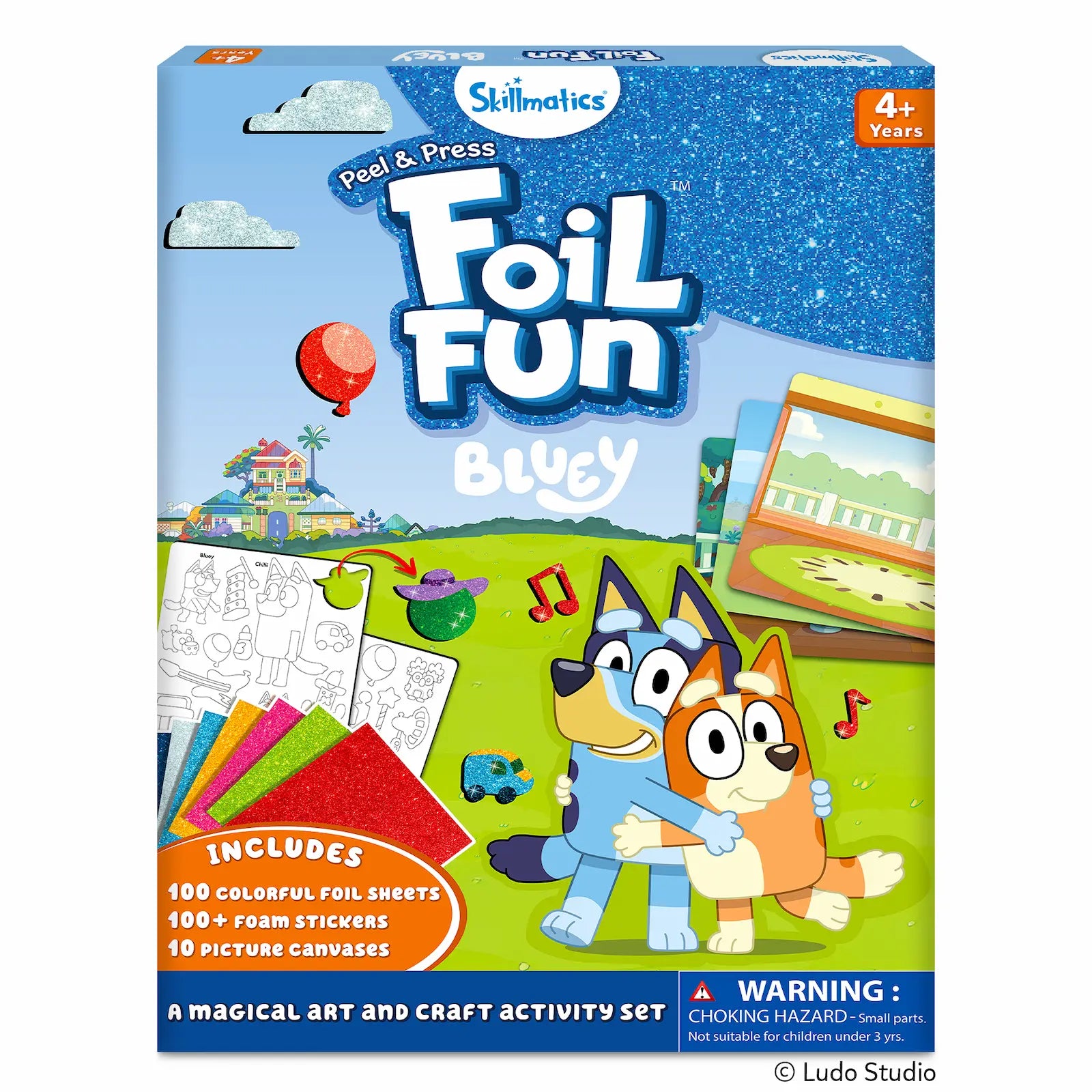 Skillmatics Foil Fun Bluey World of Animals kit foil