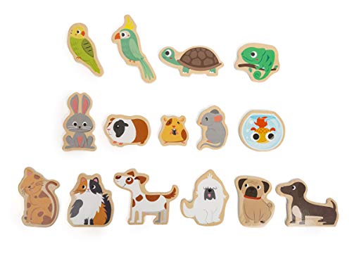 smallfoot 11489 magneti legno animali domestici