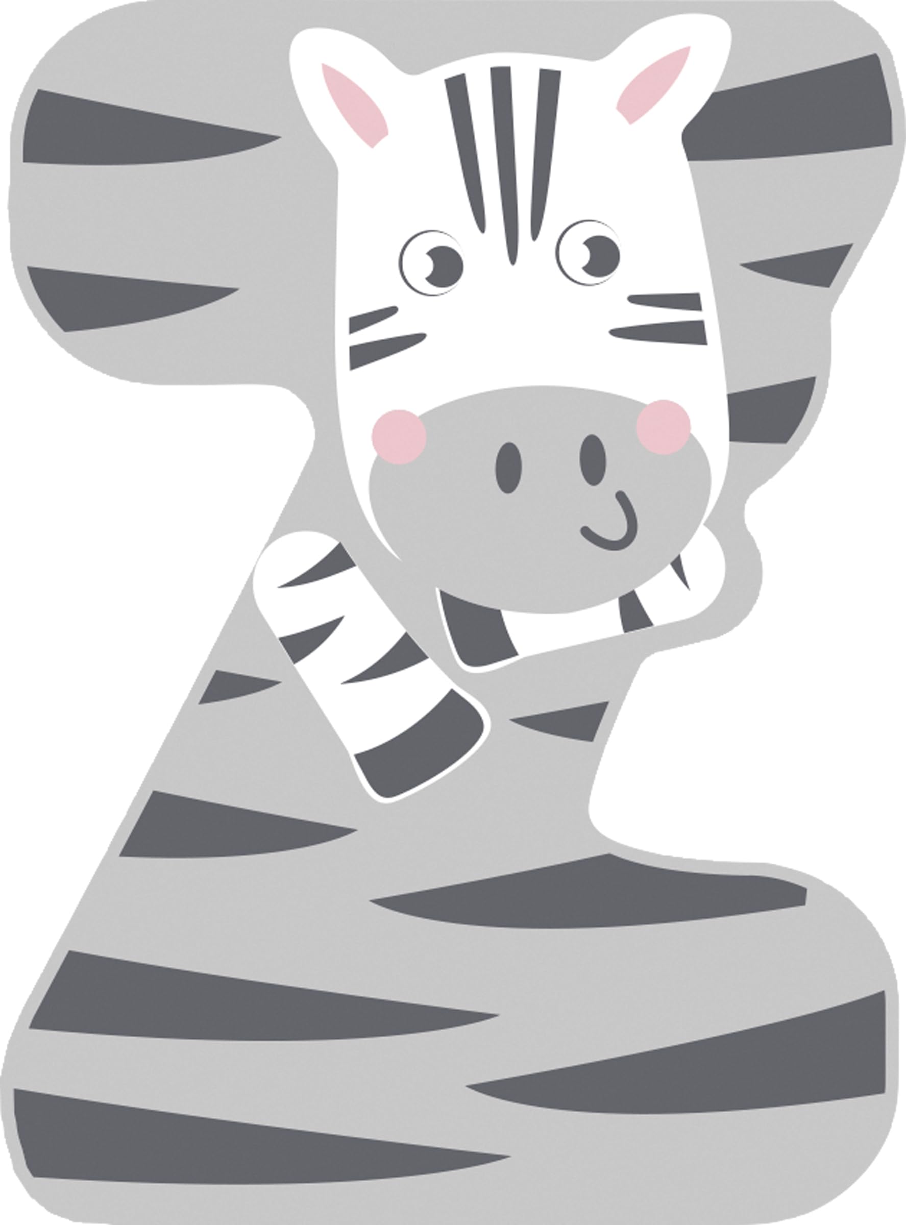 smallfoot Lettere Legno 12533 lettera cameretta Z zebra 6 pezzi