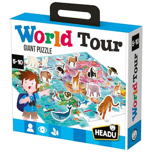 Headu World Tour MU26258 puzzle mondo 108 pezzi