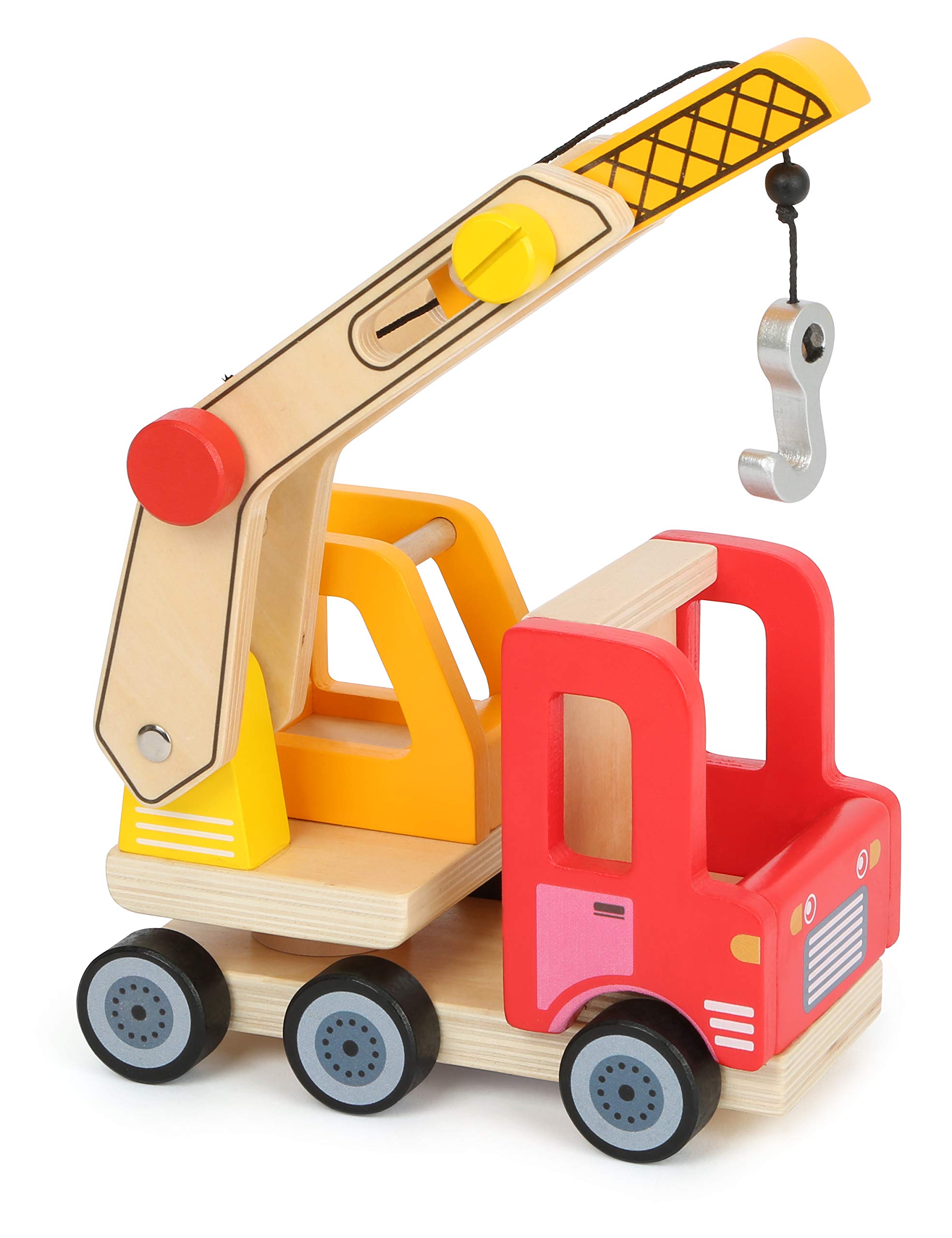 smallfoot Autocarro Gru 12008 carrello gru legno girevole