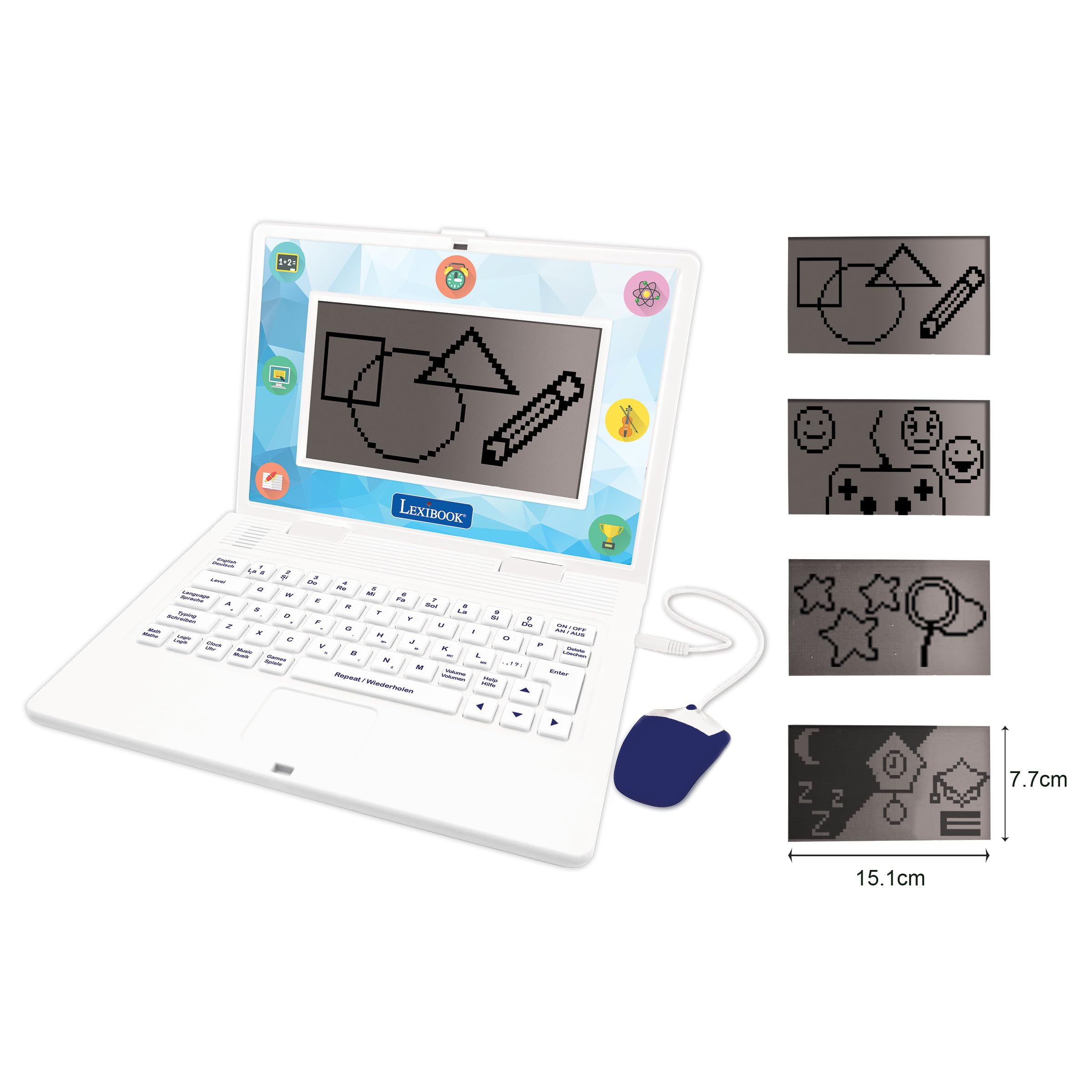 Lexibook Powerman JC599i3 laptop educativo inglese-tedesco 170 attività