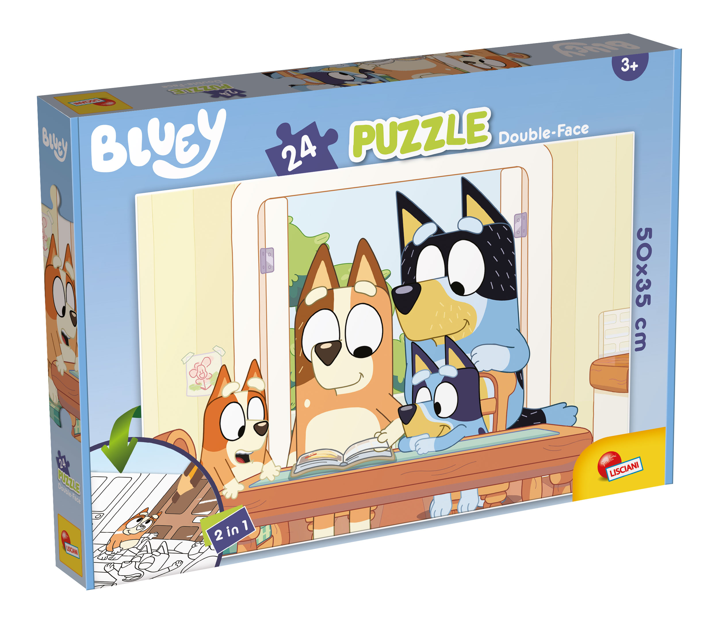 Lisciani Bluey Puzzle DF Plus 24 puzzle 24 pezzi da colorare