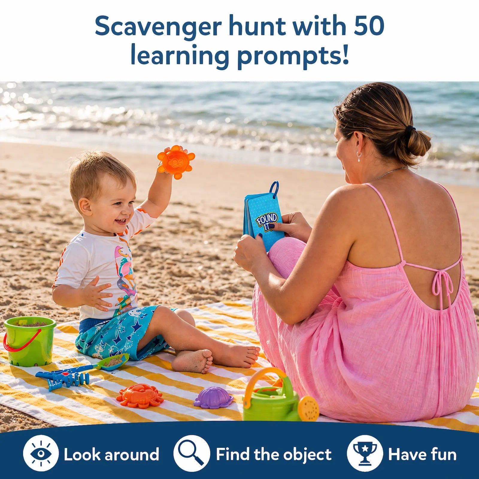 Skillmatics Found It At the Beach gioco carte spiaggia